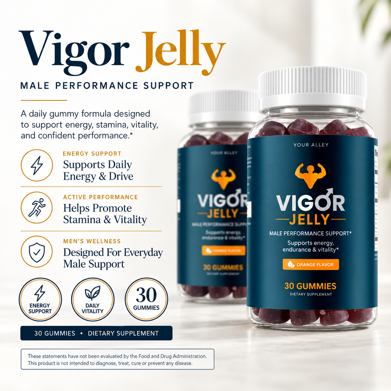 VigorJelly male vitality support six bottle package