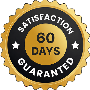 60-day money-back guarantee seal